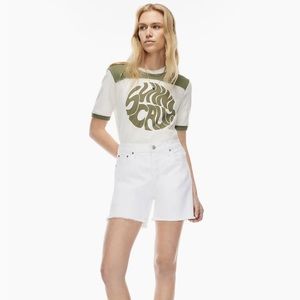 Aritzia Yoko Mid Thigh Short White
